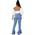 Raw-edged Ripped Flared Jeans - ROUTINE FASHION